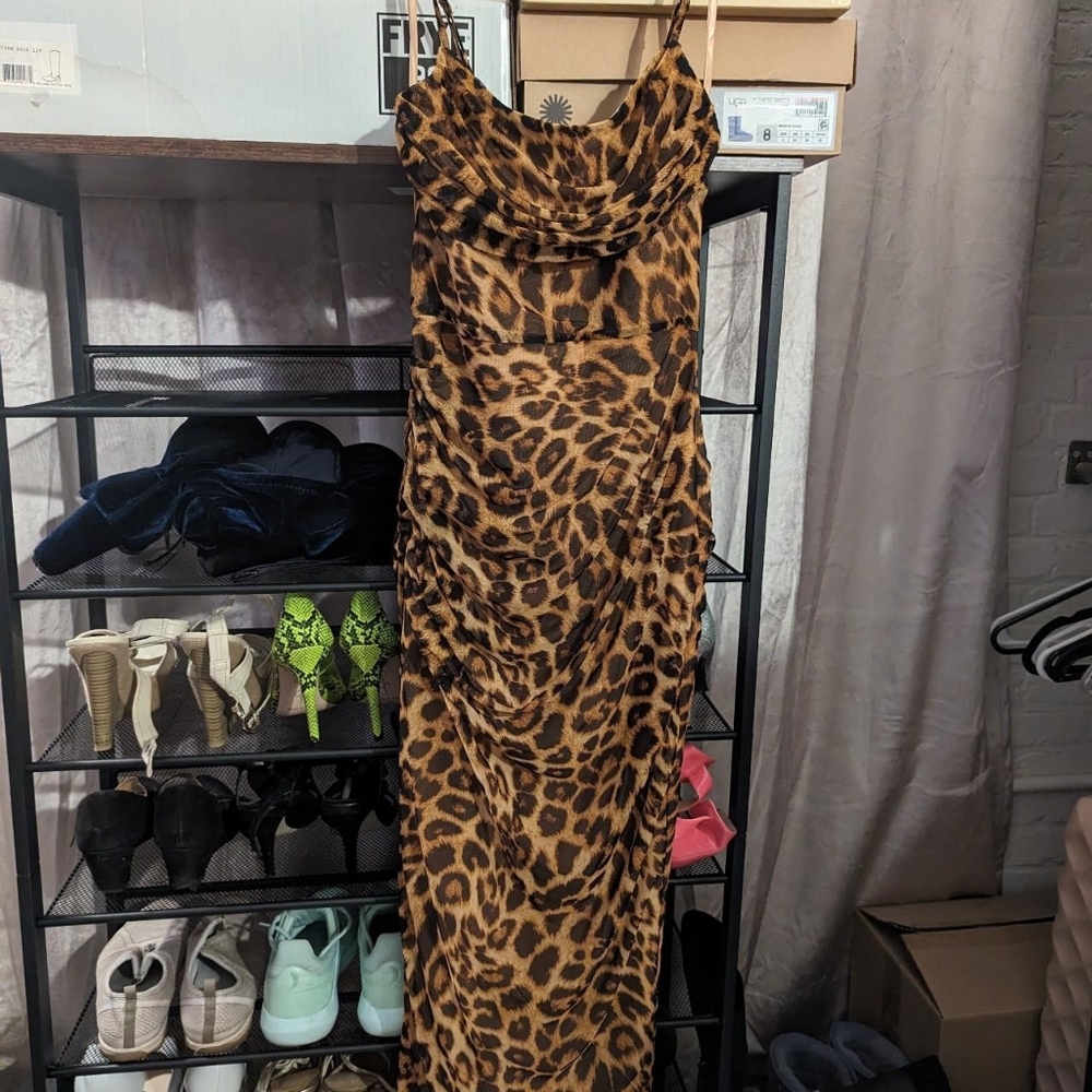 JLUXLABEL Leopard Print Maxi Dress